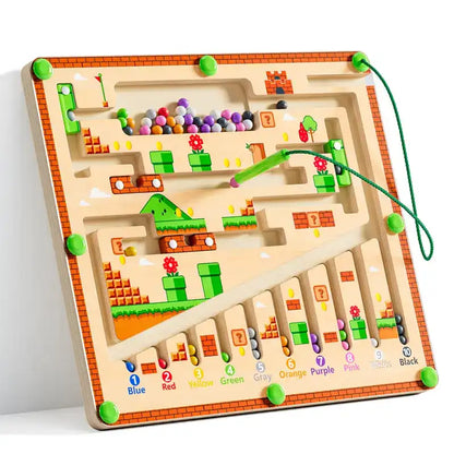 Pixels & Puzzles:Magnetic Color &Number LearningMaze