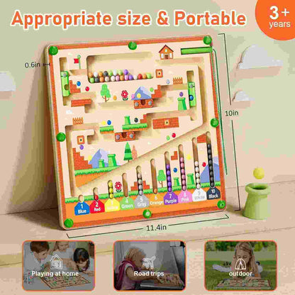 Pixels & Puzzles:Magnetic Color &Number LearningMaze