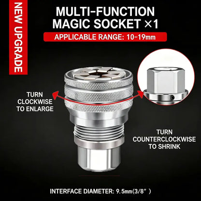10-19mm Adjustable Universal MagicSocket Wrench | Multi-Function Tool